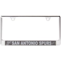 a license plate frame with the san antonio spurs on it