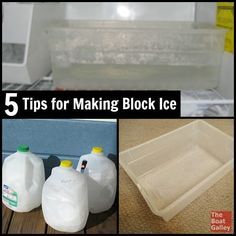 five tips for making block ice that are easy to use and great for cold weather