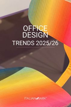 a colorful chair with the words office design trend's 205 / 26