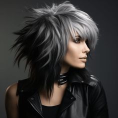 Hair Aesthetics, Hair Dyed, Layered Haircuts For Medium Hair, Funky Hairstyles