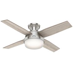 a ceiling fan with a light on it