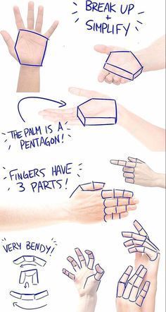 hand gestures and instructions to break up simplity