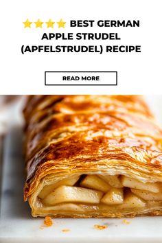 A classic German Apple Strudel with a flaky crust and spiced apple filling, perfect for holidays and special occasions. Make it with this simple recipe!