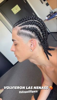 Mexican Braids Men, White Boy Braids, Puerto Rican Braids, Rasta Braids Hairstyles, Boy Haircut Ideas, Practical Hairstyles, Cornrow Styles For Men, Bleached Hair Men, Cornrow Hairstyles For Men