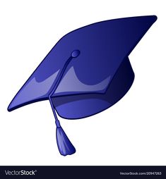 a blue graduation cap with a tassel