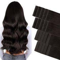 Goo Goo Hair Dark Brown Color (2) 100% Remy Human Hair 22 Inch Length 20 Pieces- 10 Seamless Injected Tapes, 10 Classic Tapes 50g New In Box, Opened To Photograph Ggiedbti-22 Hair Dark Brown, Hair Dark, Tape In Extensions, 100 Remy Human Hair, Dark Brown Color, Remy Human Hair, Color 2, Dark Hair, Wig Hairstyles