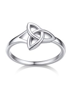 PRICES MAY VARY. 💓Silver Celtic Knot Ring💓Infinite Love statement jewelry, Celtic Knot represents eternity and everlasting thing. This can be in love, faith, hope, loyalty, and friendship, an ancient treasure symbolizing Infinity and love. Give this ring to your Mom/ Wife/ Daughter/ Girlfriends to make a love statement. 💓Fashion Women Band Ring💓 Sleek and understated, perfect for those who prefer a more subtle and refined look. Its petite size ensures comfort and versatility, making it suita Ancient Treasure, Silver Celtic Rings, Wedding Band Gold, Silver Claddagh Ring, Slim Ring, Silver Ring For Women, Celtic Knot Ring, Claddagh Ring, Statement Fashion