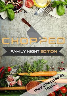 chopped family night flyer template - clubs & parties print templates, flyers and flyers