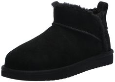 PRICES MAY VARY. Ankle Height Pull-on Boot Suede Upper Asymetrical Topline, Spillseam and Medial Zipper Faux Fur Lining Lightweight EVA outsole Koolaburra By Ugg, Pull On Boots, Classic Boots, Mini Fashion, Big Kids, Fashion Boots, Black Boots, Special Features, Faux Fur