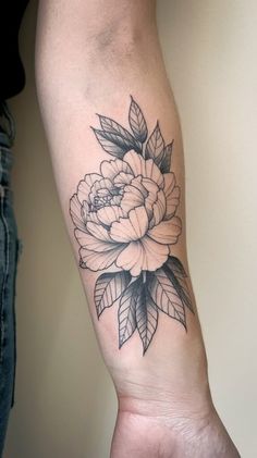 Peony Wrist Tattoo, Flower Wrist Tattoo, Tattoo Ideas With Meaning, Wrist Tattoo Ideas, Awareness Tattoo, Peony Tattoo, Dandelion Tattoo, D Tattoo