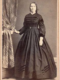 Greene NY -  Civil War Era Lady Victorian Style Clothing, Vintage Attire, Century Dress, Period Outfit