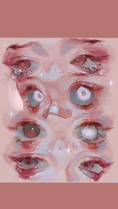 an image of the eyes and nose of a person with different types of eyeballs