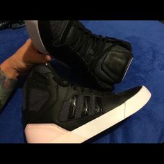 Size 9 “42” Unisex Brand New. Never Been Worn. Comes With Original Box. Adidas High-top Skate Shoes With Translucent Outsole, Adidas Synthetic Skate Shoes, Modern High-top Synthetic Skate Shoes, Adidas Black Synthetic High-top Sneakers, Adidas Urban High-top Sneakers In Synthetic, Adidas High Top Shoes, Adidas High, Adidas High Tops, Shoes Adidas