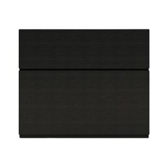 a black piece of paper on a white background