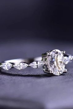 This 1 carat moissanite oval ring is a stunning choice for any woman. Made with women in mind, this ring is designed to be both elegant and practical. With its durable and sparkling moissanite stone, it provides the perfect balance of beauty and functionality. Add this luxurious ring to your collection and elevate any outfit with its feminine charm and timeless appeal. Moissanite jewelry over 0.3 carats includes a certificate of stone properties. Limited warranty included, please contact us for Best Diamond Rings, Stone Properties, Oval Diamond Ring, Picture Style, Oval Ring, Moissanite Jewelry, Oval Rings, 3 Carat, Girls Jewelry