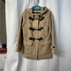 What Gen Z Would Call “Vintage”. Has Been Loved But Is Still In Good Condition. Some Wear On The Cuff And A Spot On The Sleeve. This Is A Great Coat To Wear To Events In The Fall And Winter. Is Fairly Warmer Than It Looks. Original Price: $895 Camel Peacoat, Great Coat, Burberry Brit, Burberry Jacket, Pea Coats, In The Fall, Spot On, Fall And Winter, The Fall