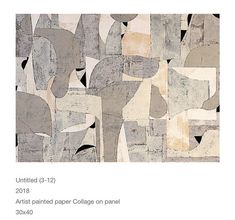 an abstract painting is featured in the article titled, united 16 - 12 art painted paper collage on panel sixx10