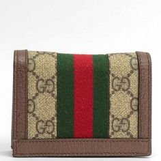 We this is an Designer Item or 100% of your . Includes: Dust Cover Description: Gucci Wallet GG Supreme Canvas with Red/Green Web Accent Gold Tone Hardware Brown Leather Lining Bifold with Bills Compartment, Zip Pocket, Flat Pocket & 5 Card Slots Snap Closure Measurements: Height: 4.5” Length: 3.5" Depth: 1.0” SKU: OPHIDIAGGC-GUCCI-70723-4227 (YVJ4KGC) Please remember that most of the items that we carry have been previously owned. We the of this item or receive your money bac