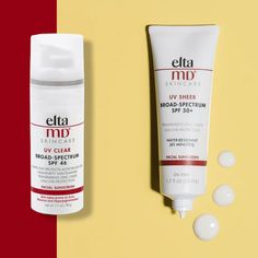 Discover the differences between Elta MD UV Sheer and Elta MD UV Clear sunscreens. Elta Md Uv Clear, Elta Md, Skin Routine, New Skin, Spf 50, Skin Care Products, Oil Free