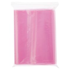 a pink plastic bag on a white background