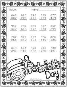 a printable worksheet to help students learn numbers and place the first digit number in