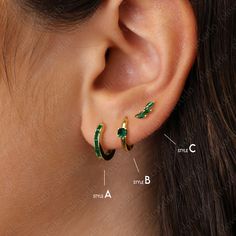 Paved Emerald Charm Huggie Hoop Gift Set Emerald Huggie Hoop Earrings Emerald Stud Earrings Earring Set Gift for Her Gift for Mom - Etsy Trendy Pierced Huggie Earrings As A Gift, Trendy Huggie Earrings As A Gift, Hypoallergenic Small Hoop Cartilage Earrings As A Gift, Small Hoop Pierced Cartilage Earrings As Gift, Small Hoop Cartilage Earrings With Ear Wire As Gift, Trendy Matching Hoop Earrings For Gifts, Huggie Cartilage Earrings As Gift, Handmade Huggie Cartilage Earrings As Gift, Small Hoop Single Cartilage Earring As Gift