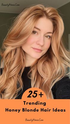 Honey blonde hair is a beautiful and versatile color that blends warm blonde tones with hints of light brown.  This shade is flattering on almost everyone. It enhances various skin tones and adds a vibrant, healthy glow to your complexion.  #honeyblonde #hairstyle #fallhair Buttery Beige Blonde Hair, Caramel Blonde Ombre Hair, Honey Blonde All Over Color, Blonde Hair Red Undertones, Caramel Blonde Straight Hair, Vibrant Blonde Hair, Honey Hair Color Caramel, Blonde For Warm Skin Tone, Warm Honey Blonde Hair Caramel