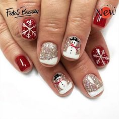 " Click here to view more Fofosbeauty Press On Nails at lower price! Fofosbeauty--Festive Nail Art to Wear This Christmas! Press on nails 24 Pieces set 12 different sizes. Acrylic nails art accessories design 24 pcs set full nail design fake nail tips with free nail glue sticker sheet and mini nail file. These tools can help you wear fake nails better, and the operation is easy and convenient for everyone. Get into the holiday spirit with our exclusive Christmas-themed nail wraps! Perfect for ad Cutest Christmas Nails, Christmas Nail Designs Snowman, Snowmen Nail Designs, Kids Xmas Nails, Kid Christmas Nails, Christmas Nail Art Short Nails, Christmas Snowman Nails, Snowman Nails Design, Snowman Christmas Nails