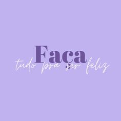 the word facea on a purple background