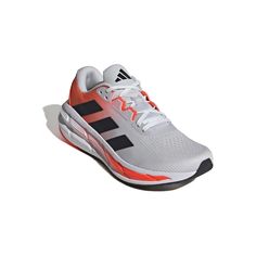 Update your wardrobe with these adidas Questar 3 men's running shoes. Click this FOOTWEAR GUIDE to find the perfect fit and more! TECHNOLOGIES & FEATURES Breathable mesh upper Bounce cushioning adds spring to your stride Lace-up closure for a secure fitDETAILS Textile, synthetic upper Textile lining Bounce 2.0 midsole Rubber outsole Padded footbed Round toe Lace-up closure Spot clean ImportedRESPONSIBLE Contains recycled materials 50% upper is recycled polyester Size: 7.5. Color: Gray Black Red. Adidas Running Shoes With Logo For Jogging, Adidas Running Shoes With Logo For Gym, Adidas Running Shoes With Boost Midsole For Gym, Functional Adidas Running Shoes For Marathon, Adidas Dynamic Running Shoes, Adidas Red Running Shoes For Sports, Red Adidas Running Shoes For Sports, Adidas Running Shoes With Athletic Fit, Red Adidas Running Shoes