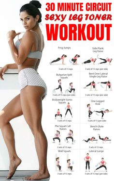 Leg Toner Workout, Lower Body Circuit, Inner Thigh Muscle, Latihan Dada, Squats And Lunges, Thigh Muscles, Thigh Exercises, Trening Abs