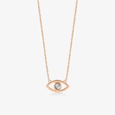 You and your loved ones are well-protected by us. With an elegant appearance, you can ward off the negative energy that surrounds you. You'll have: - 14k solid gold handcrafted necklace - 100% US sourced jewelry Size - Material: 14k Solid Gold & Diamond - Diamond carat: 0.01 ct. (H Color, SI clarity)- Pendant Height: 5 mm- Pendant Width: 10 mm- Chain Style: Cable Chain You’ll get a certificate of authenticity with each piece. And your necklace will pass multiple checkpoints to make sure you have Necklace Drawing, Diamond Evil Eye, Diamond Eyes, Gold Diamond Necklace, Gold Eyes, Buying Diamonds, Handcrafted Necklace, Necklaces For Women, Eye Necklace