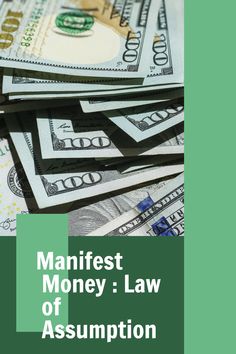 several stacks of money sitting on top of each other with the words, manfest money law