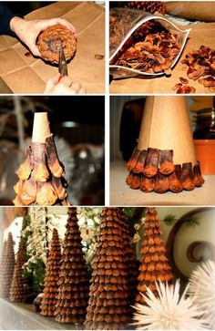 there are many different types of cones on the table