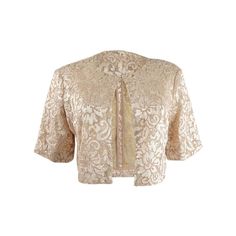 New With Original Tags, Give Your Formal Look A Feminine Finish With This Dazzling Lace Jacket From Calvin Klein., Lined, Crew Neckline, Front Hook-And-Eye Closure, Allover Sequined Lace, Hits At Natural Waist Style: Blouse, Size Type: Regular, ,, Short Sleeve, 100% Polyester, Hand Wash, Inseam: Feminine Spring Wedding Outerwear, Gold Evening Outerwear For Spring, Elegant Beige Party Outerwear, Fitted Beige Calvin Klein Outerwear, Beige Outerwear For Evening, Calvin Klein Formal Spring Outerwear, Beige Evening Outerwear For Spring, Spring Evening Beige Outerwear, Calvin Klein Beige Spring Outerwear