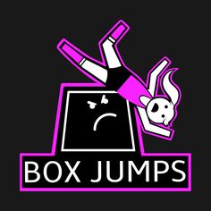 the box jumps logo with a skull on it