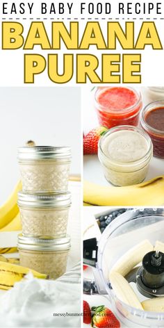 banana puree Baby Food Puree Recipes Stage 1, Banana Puree For Baby, Stage 1 Baby Food, Easy Baby Food, Banana Puree, Baby Food Recipe, Banana Baby Food, Homemade Laundry Detergent Recipes