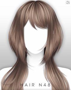 an image of a woman with long hair on top of her head and the words hair n