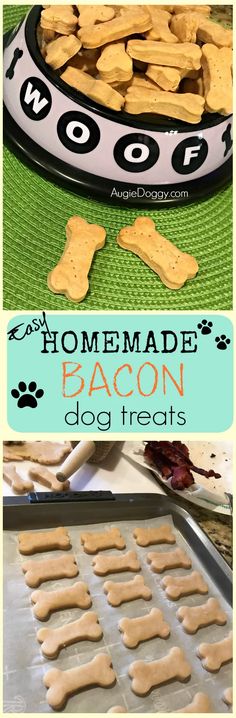 homemade bacon dog treats are ready to be eaten