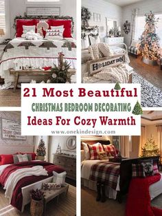 christmas bedroom decorating ideas for cozy warmths from the comforter to the bed