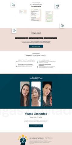 an image of the website design for vaga lullicacia's dental practice