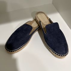 Suede Never Worn Club Monaco Navy Espadrilles Navy Espadrilles, Club Monaco, Espadrille Shoes, Suede Shoes, Monaco, Espadrilles, Color Blue, Women Shoes, Navy