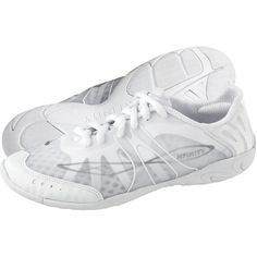 Nfinity Vengeance | Nfinity Cheer Shoes | Team Cheer ($90) ❤ liked on Polyvore featuring shoes, see-through shoes y transparent shoes Transparent Shoes, Cheer Bag, White Athletic Shoes