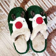 These slippers are designed with a cozy plush inside for ultimate warmth and comfort. With a cute reindeer design, these slippers are perfect for the holiday season. Relax and unwind in style with our fuzzy slippers. Details: - S/M fits up to 7 to 7.5- L/XL fits up to 9.5 to 10- Extra padding at bottom to accommodate wearing outdoors Cute Reindeer, Relax And Unwind, Fuzzy Slippers, The Holiday, In Style, Reindeer, Holiday Season, Slippers, 10 Things