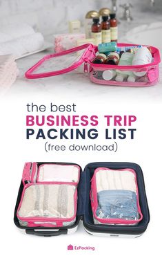 the best business trip packing list free printables for women and girls in travel