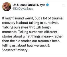 a tweet with the caption dr glenn patrick doylee on it