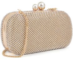 PRICES MAY VARY. Rhinestone crystal studded clutch; metal hardware; Satin lining Measures: 7.1 x 4 x 2.36 inch; Long Chain 22 inch Drop has enough space for some essentials; Like keys credit card and lipstick; Weighs about 1 pound Flexible Carry: You can hold this crystal clutch in your hand or you can also use it as a handbag with the removable chain in some events, brings more convenience. Unique design evening bag are perfect for night out, date, cocktail party, family reunion, prom, banquet Studded Clutch, Crystal Clutch, Wedding Gold, Evening Clutch, 1 Pound, Long Chain, Family Reunion, Clutch Purse, Crystal Rhinestone