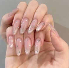 Douyin Nails, Idol Nails, Classy Nail Art Ideas, Classy Acrylic Nails, Cat Eye Nails, Kawaii Nails