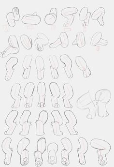 how to draw cartoon feet step by step