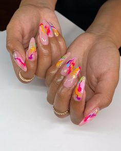 ʙᴏᴏᴋᴇᴅ ғᴏʀ ᴊᴜɴᴇ🌺 (@klawsbysonia) • Instagram photos and videos Makeup Nails Designs, Fall Nail Art Designs, Exotic Nails, Diy Nail Designs, Acrylic Nails Coffin Short, Colorful Nail Designs